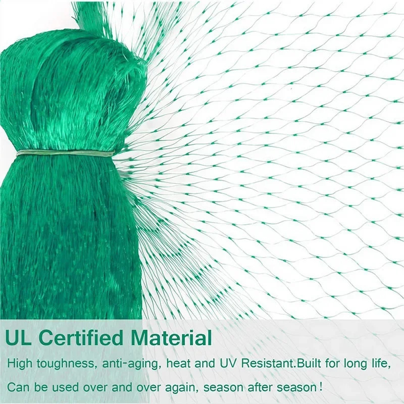 Green Anti Bird Protection Net Mesh Garden Plant Netting Protect Plants and Fruit Trees from Birds Deer Poultry Fencing 250614
