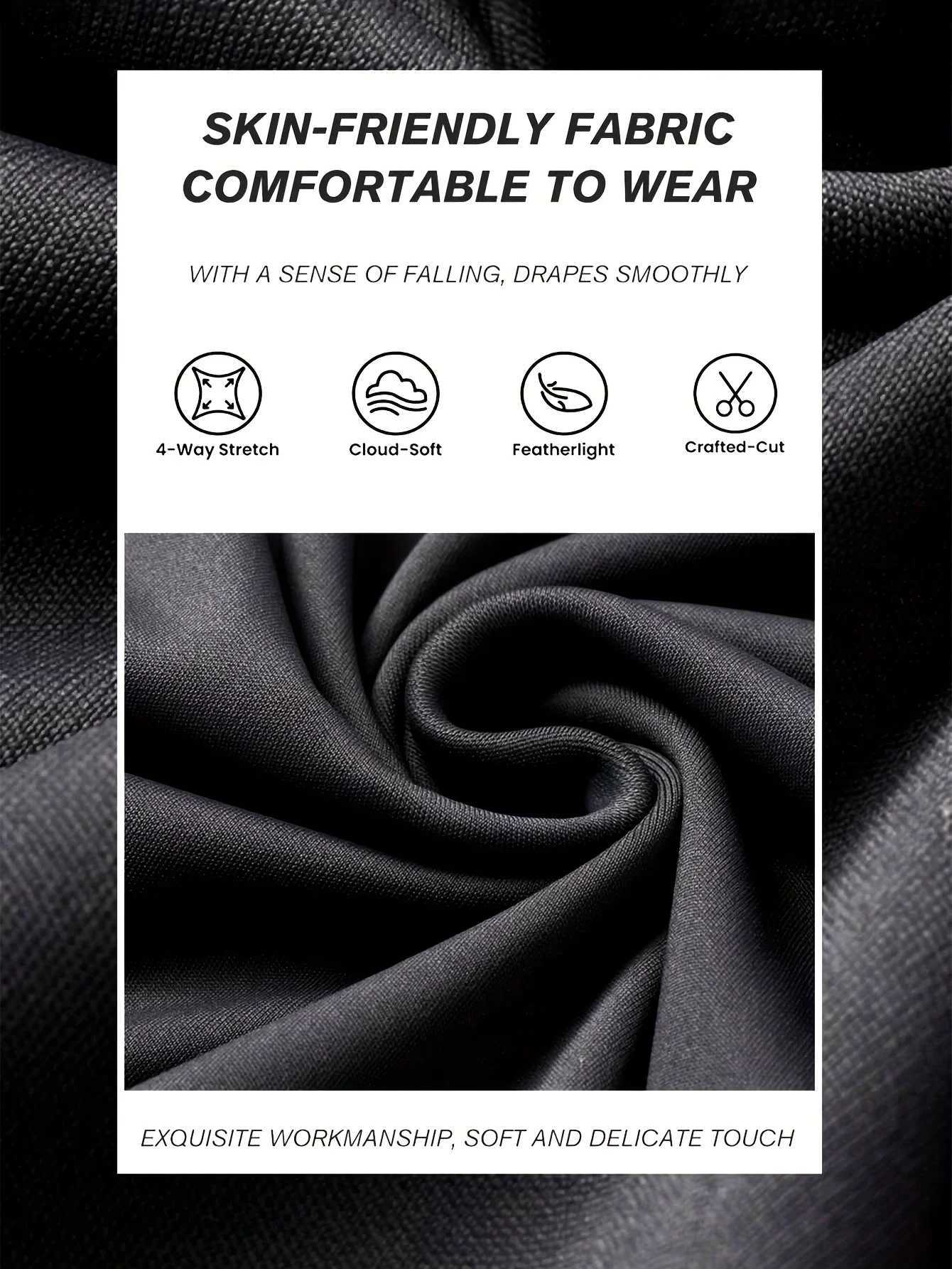 Womens casual elastic flared pants high waisted black wide leg pants suitable for spring and summer office wear XJ250616