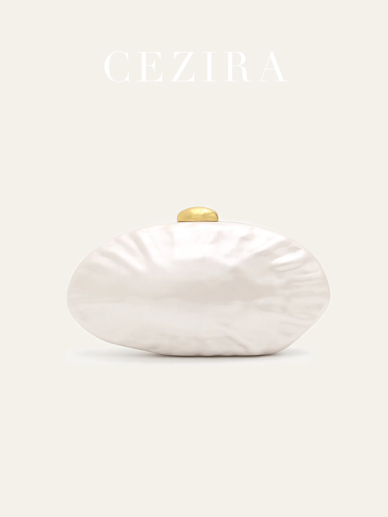 Women Fashion Elegant Acrylic Shell Shaped Clutch Handbag Long Chain Cross body Evening Bag Date Dinner Banquet Gift Bride Purse 250614