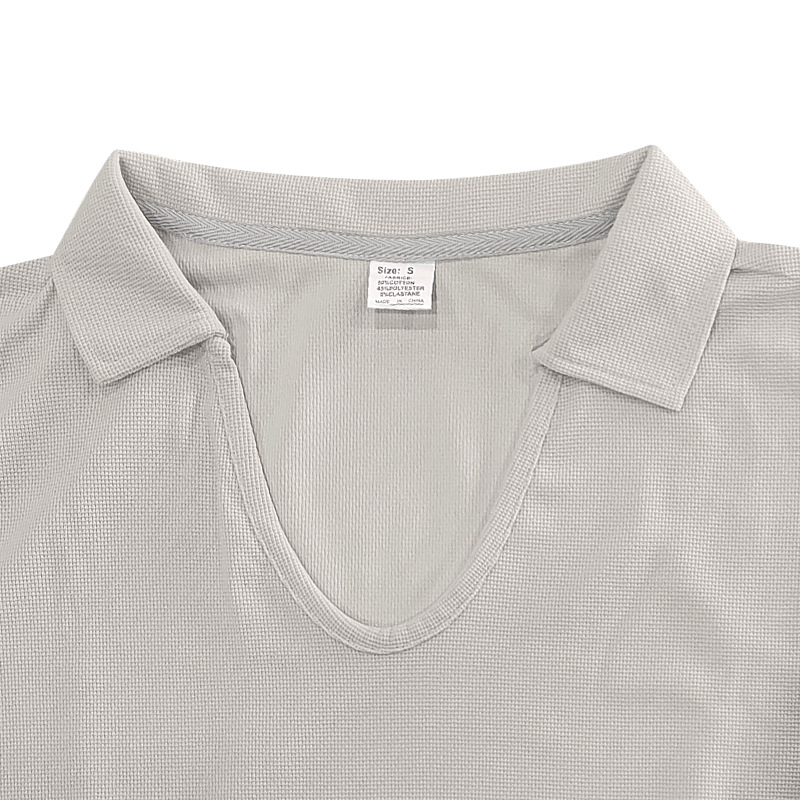 designer T-shirt Men's Polos Men's ClothingTees t shirts Heavyweight simple and casual V-neck design loose and trendy POLO shirt with short 