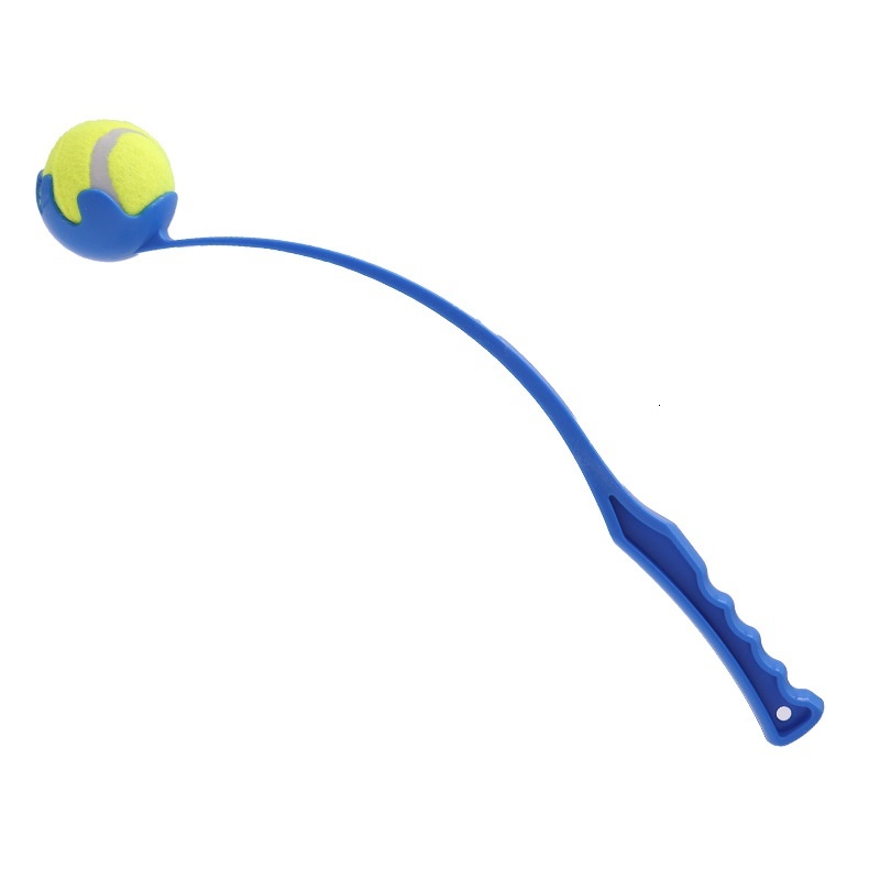 Toy Launcher Outdoor Pet Interactive Tennis Thrower Teaser Ball Stick Dog Training Device