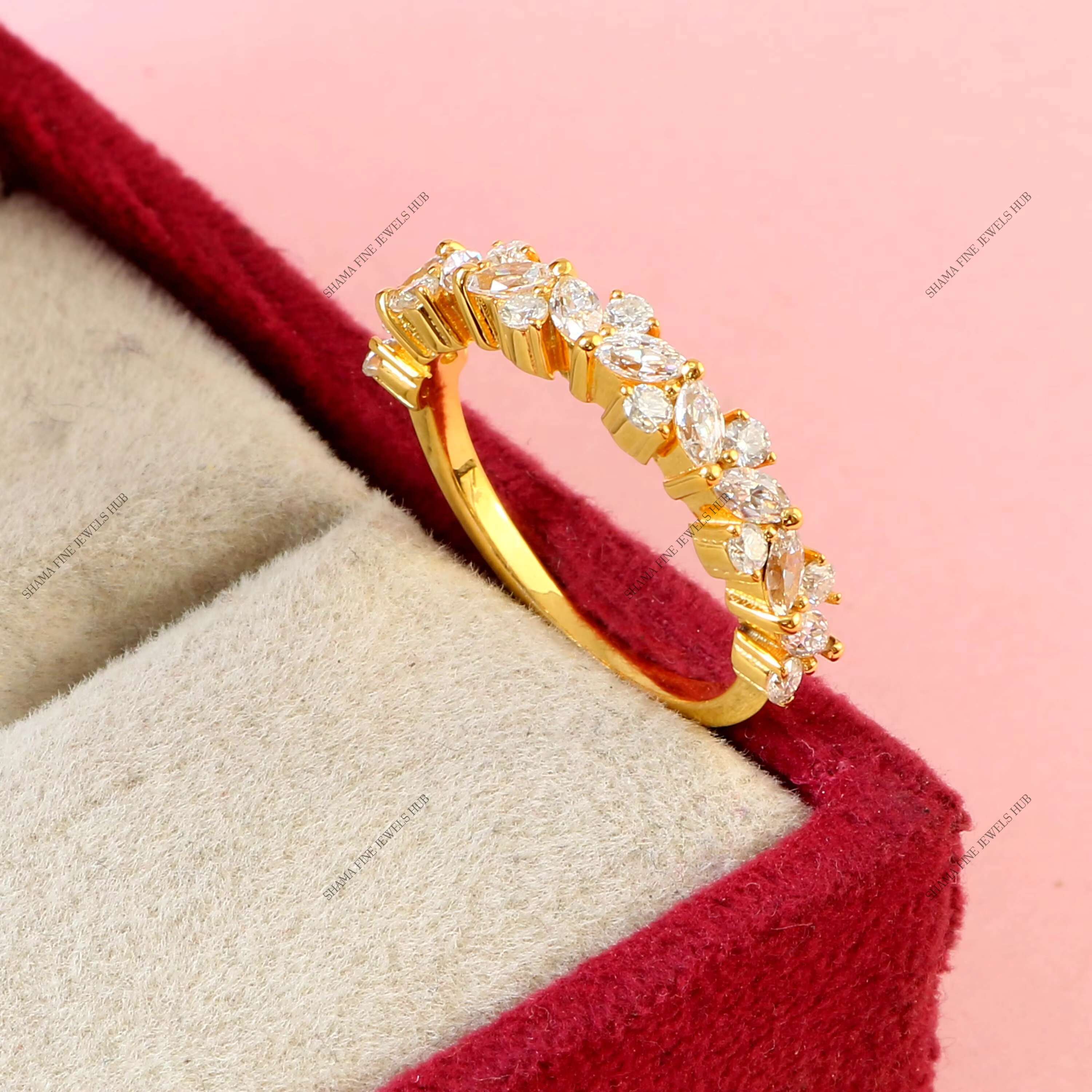 925 Sterling Silver Moissanite Engagement Anniversary Ring Bridal Promise Wedding Ring for Womens