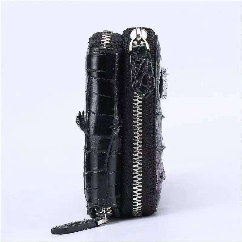 2025 New Designer Crocodile Personal Men's Genuine Leather Leisure Clutch Wallets Large Capacity Bag 45