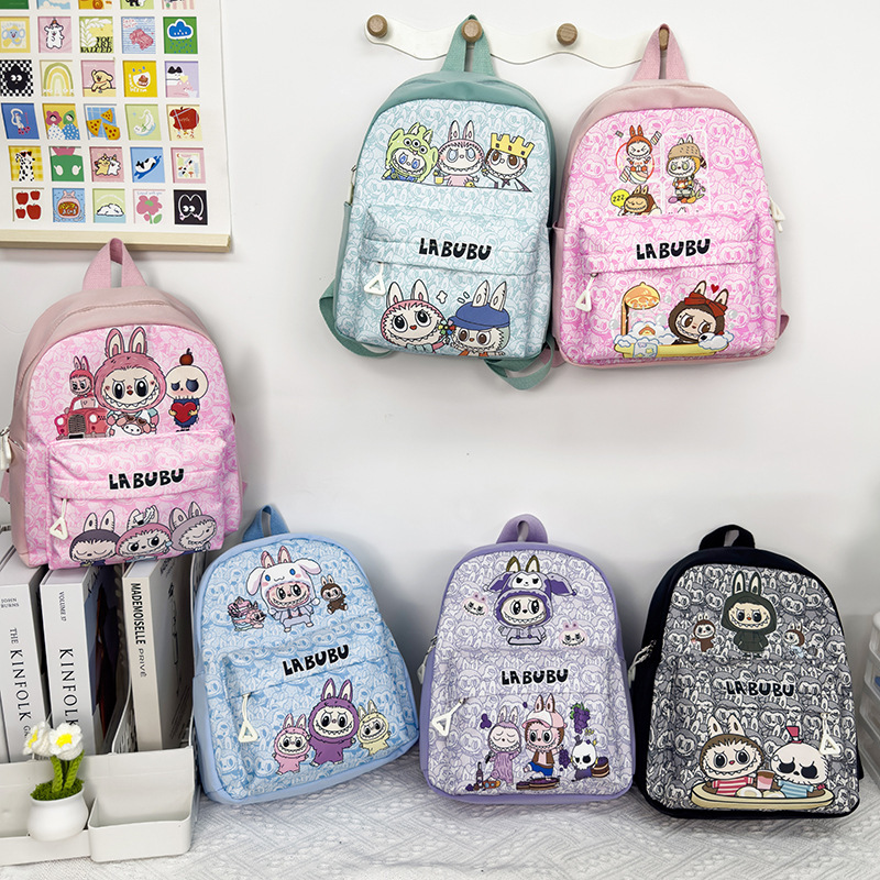 Backpack New 2024 Cartoon Cute Large Capacity Eco-friendly Essential Lightweight School Bag for Elementary Students