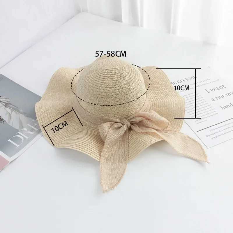 Womens Straw Hat for Sun Protection and Shade Foldable Portable Beach Hat M250616