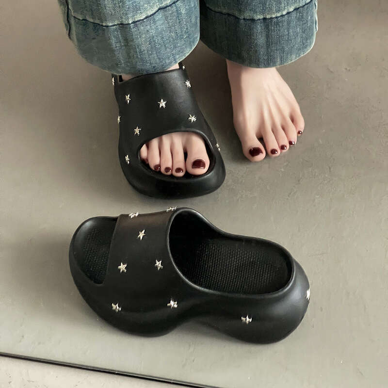 2025 Summer New Casual Girl's One-Strap Fashion Versatile Thick-Soled Height-Increasing Sandals for Women