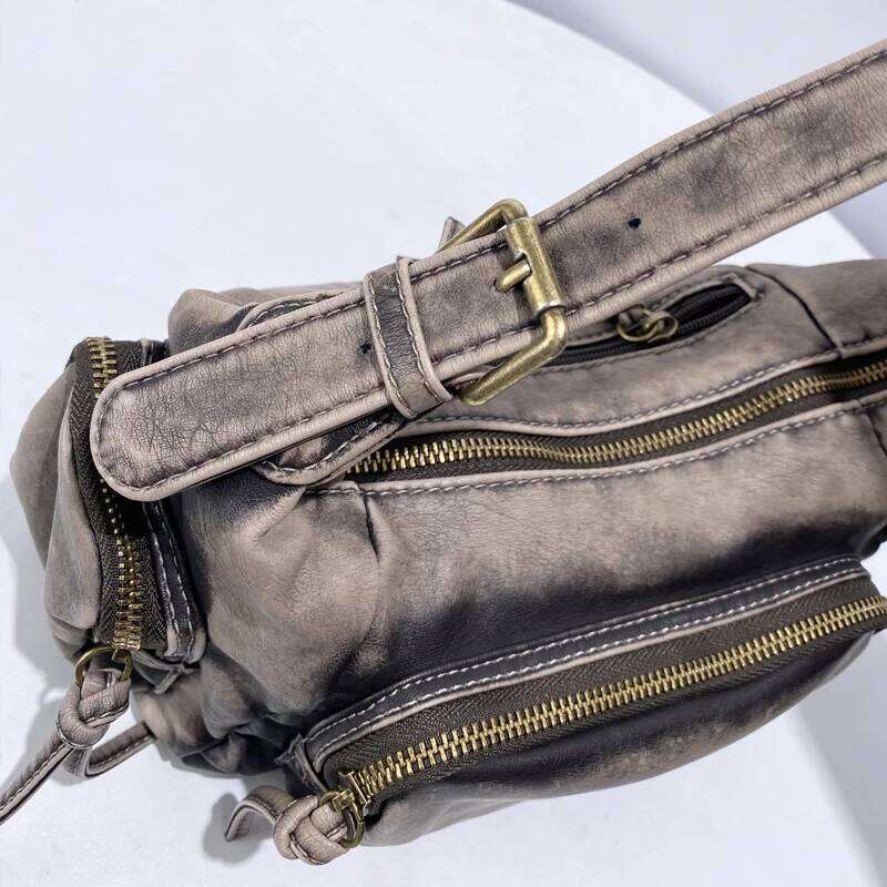 Women's Bags Designer Moto & Biker Bags For Women Designer Handbag And Purses New In PU Distressed Craftsmanship Multiple Pockets Shoulder