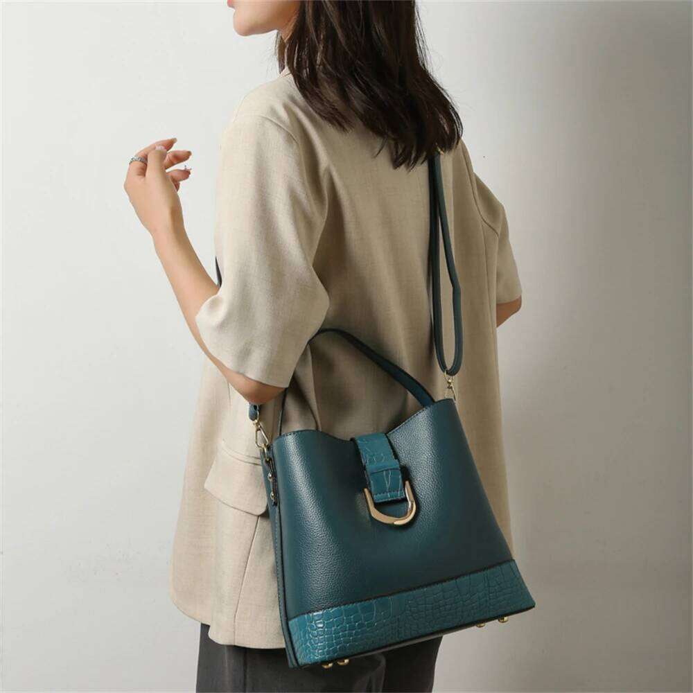 New Solid Color Women Composite Bags Multifunctional High Quality Leather Handbag Fashion Ladies Shoulder Crossbody Bag