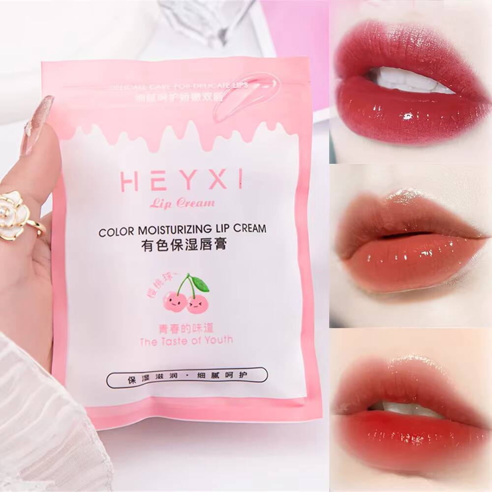 Colored Makeup Tinted Lip Care Lipstick Beauty And Health Moisturizing Fade Lipline Lips Balm Korean Cosmetics Kit happy