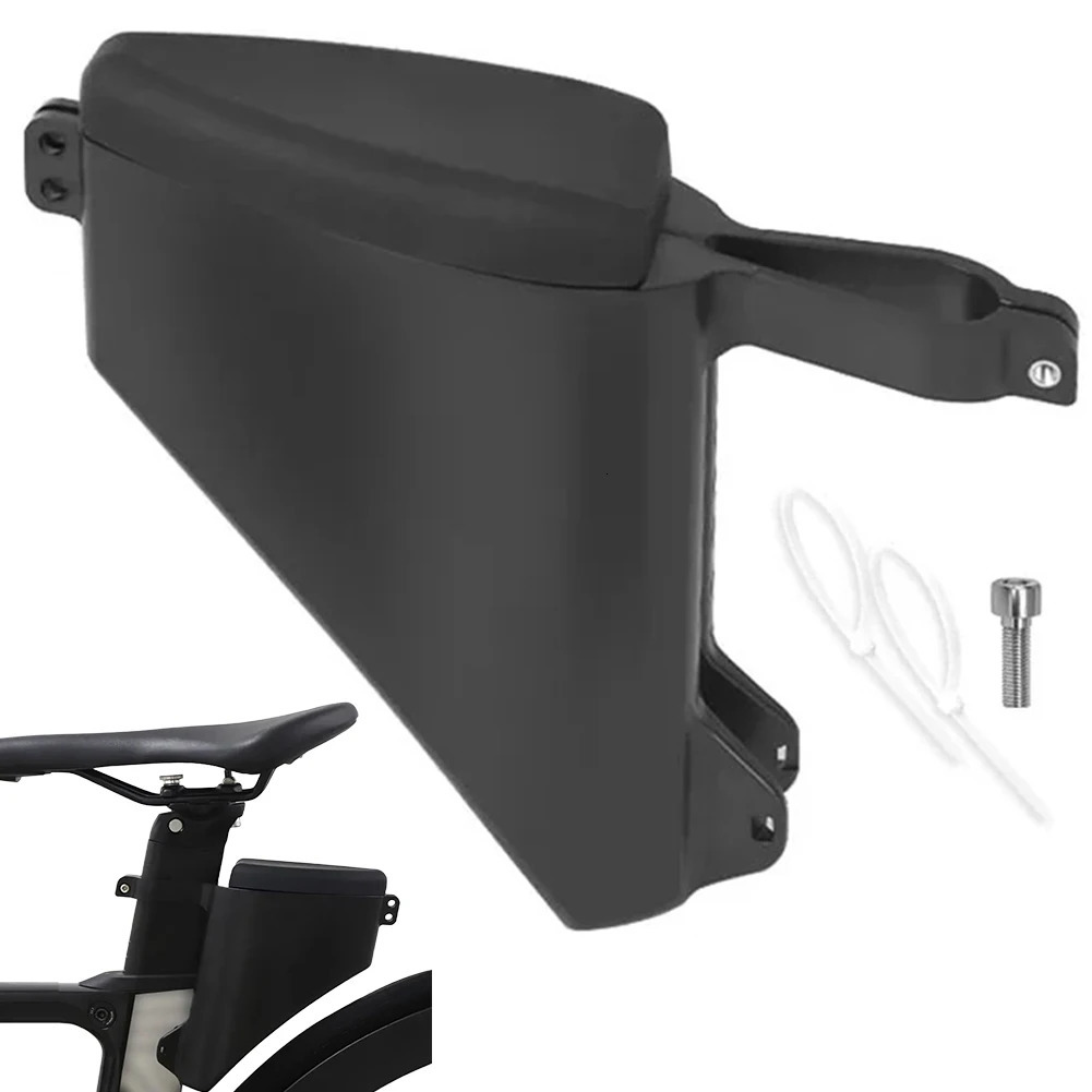 Road Bike Tail Bag Hard Shell Bike Teardrop Seatpost Bag Waterproof Bike Seatpost Torpedo Saddle Bag for Outdoor Sports 250610