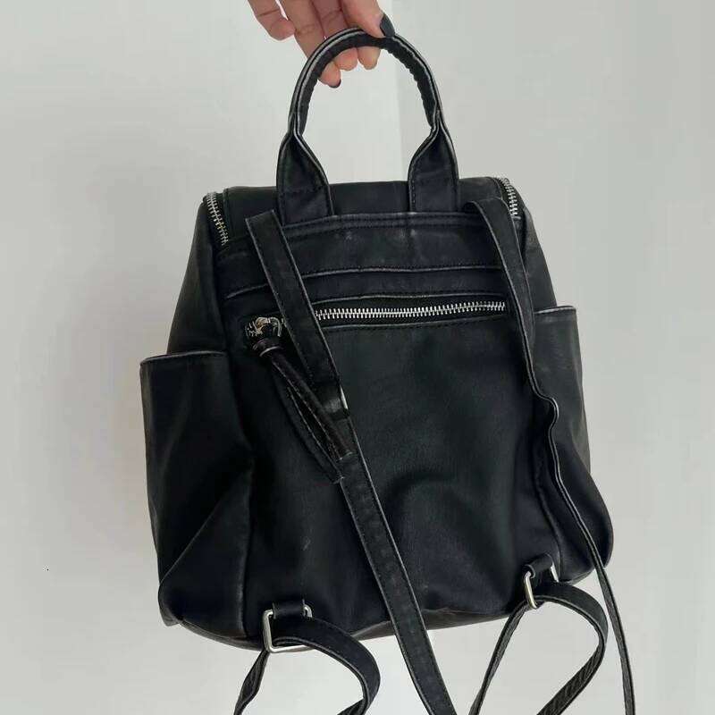 Women's Bags Designer Custom Initials Vintage Backpacks For Women Designer Handbag Purses New In PU Imitation Cow Leather Washing Shoulder