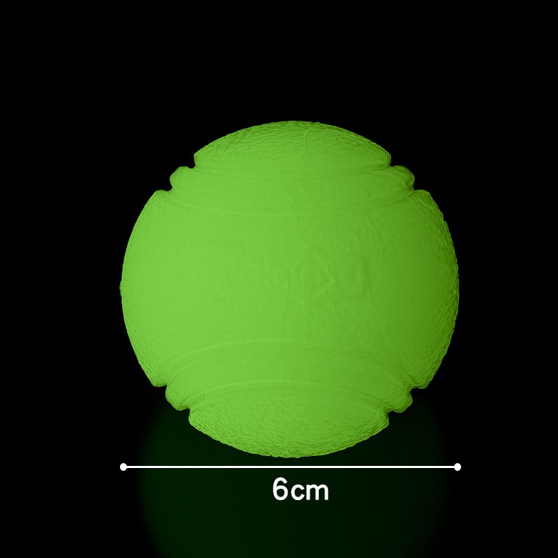 Luminous Dog Fetch Ball for Night Play - Glow in the Dark Pet Toy (5cm/6cm/7cm)
