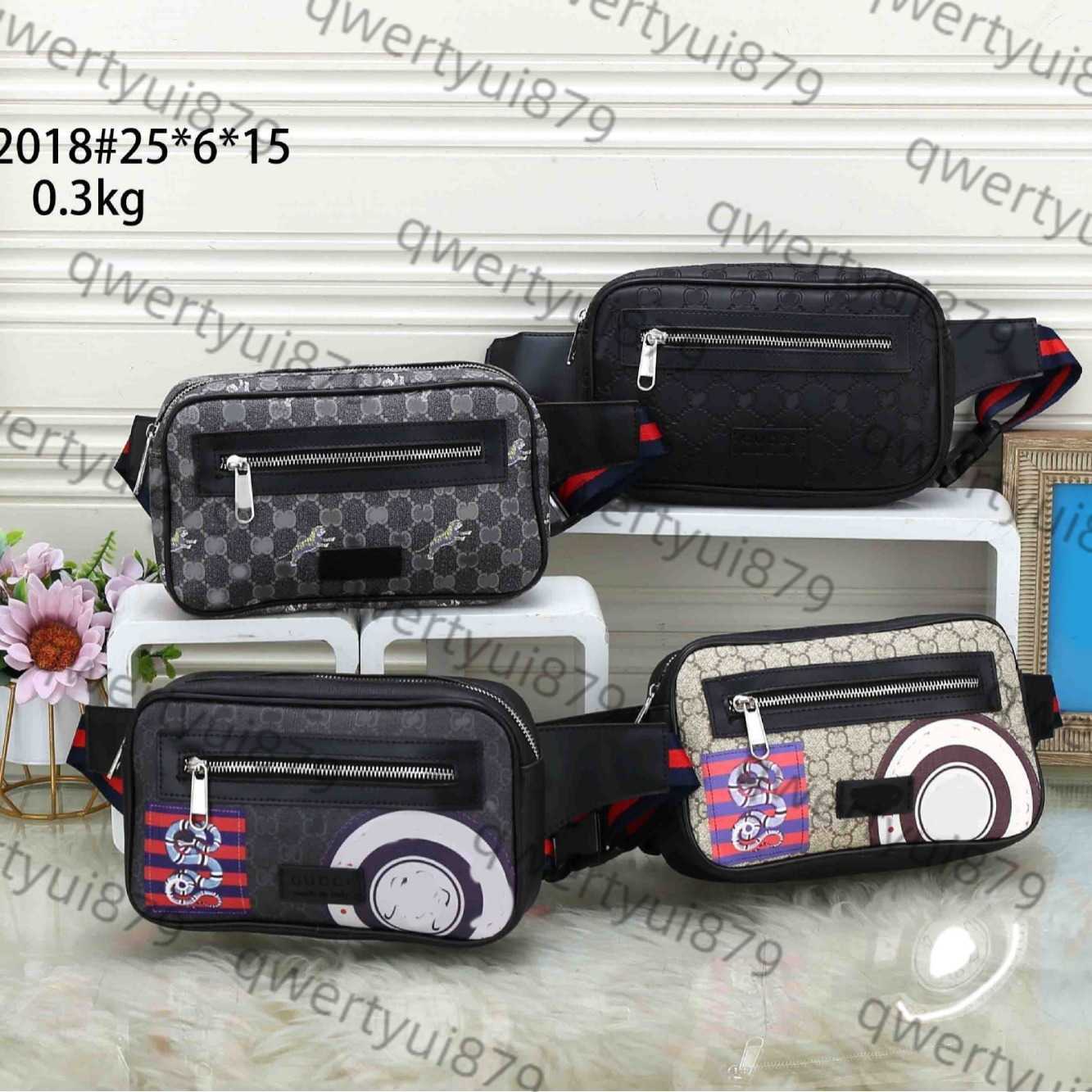 2025 Mens Zipper Square Small Open Pocket Single Letter Black Cross Shoulder Bag H250616