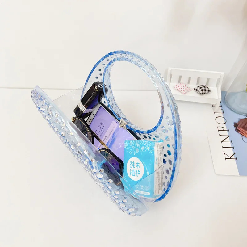 Handbag Women Transparent Summer Acrylic Bags Diamond Encrusted Evening Luxury Designer Wedding Clear Bags 250614