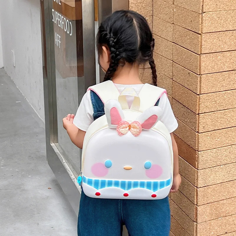 Girls Backpack Cute Rabbit Kindergarten School Bag Fashion Cartoon Shoulders Highcapacity Outdoors Travel Kids Gifts 250615