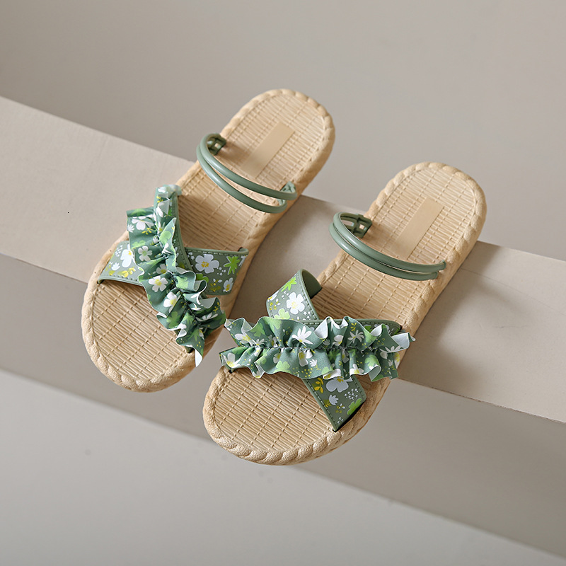 New floral slippers for women's summer outdoor shoes, multifunctional flat shoes, fashionable sandals, designer sandals, beach sandals