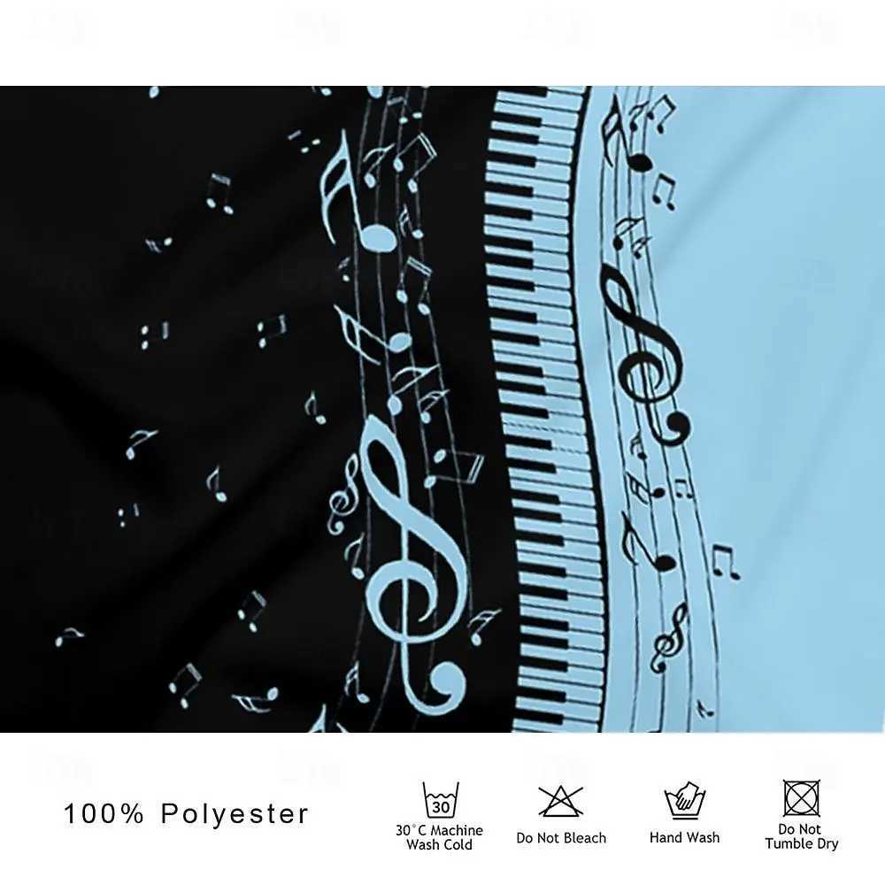 Mens Summer Clothes Musical Notes Casual T Shirt Men Polo Shirt Short Sleeve Street Daily Holiday 3D Print Turndown Tops Tee W250616
