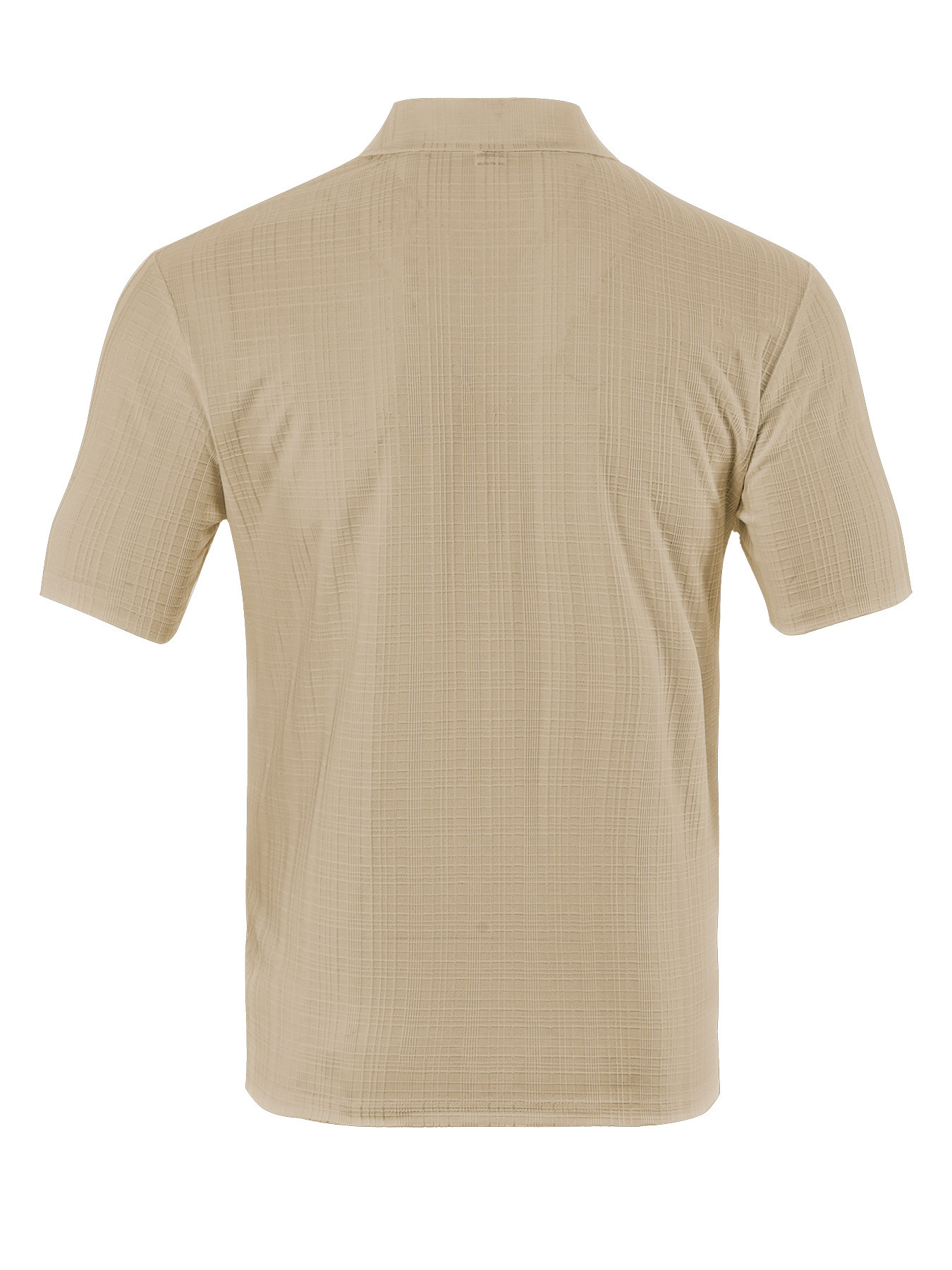 Mens designer polo Summer solid-color short-sleeved all-polyester faux linen small checkered POLO shirt for men European code: S-3XL