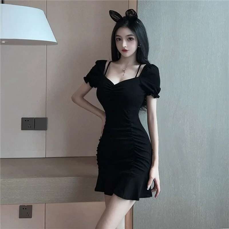 Clothes Prom Dresses for Women 2024 Ruffle Woman Dress Mini Evening Bodycon Party Slip Short Sundress Tight New Features of X In