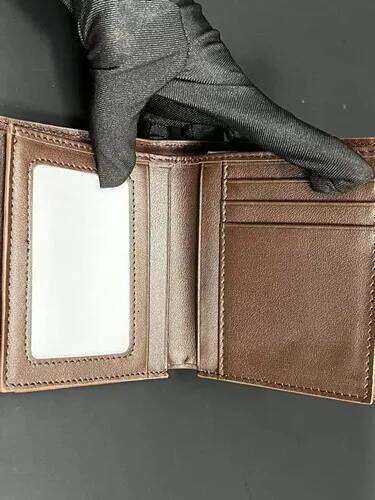 New Designer Crocodile Men Wallets Business Genuine Leather Man Money Bag Leisure Brown Card Holder Purse 45