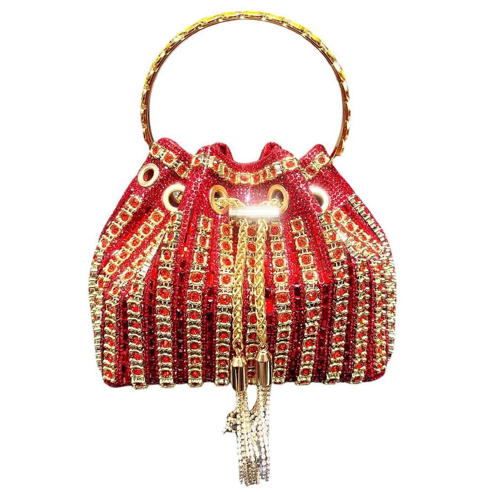 Designer Luxury Tote Sac Evening hangbag Rhinestone Evening Handbag New High-Value Women's Fashionable Diamond-Studded Chain Single Shoulder Cros