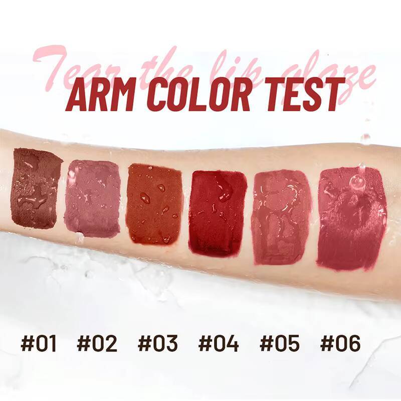 Matte non-stick cup Gloss Bohemian Lip Glaze Waterproof long-lasting velvet lipstick happy