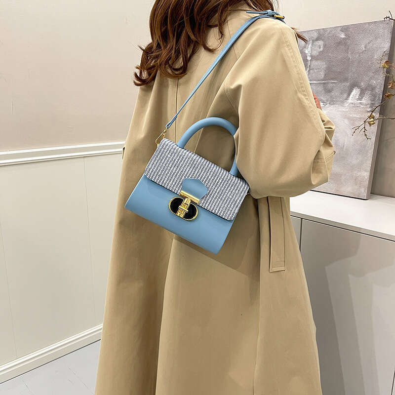 New Women's Niche Design Handbag Trendy Patchwork Shoulder Crossbody Bag