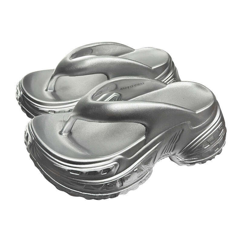 Women's Flip-Flops Indoor and Outdoor Thick Sole EVA Comfortable Fashionable Beach Sandals Korean Style Toe Post Slippers