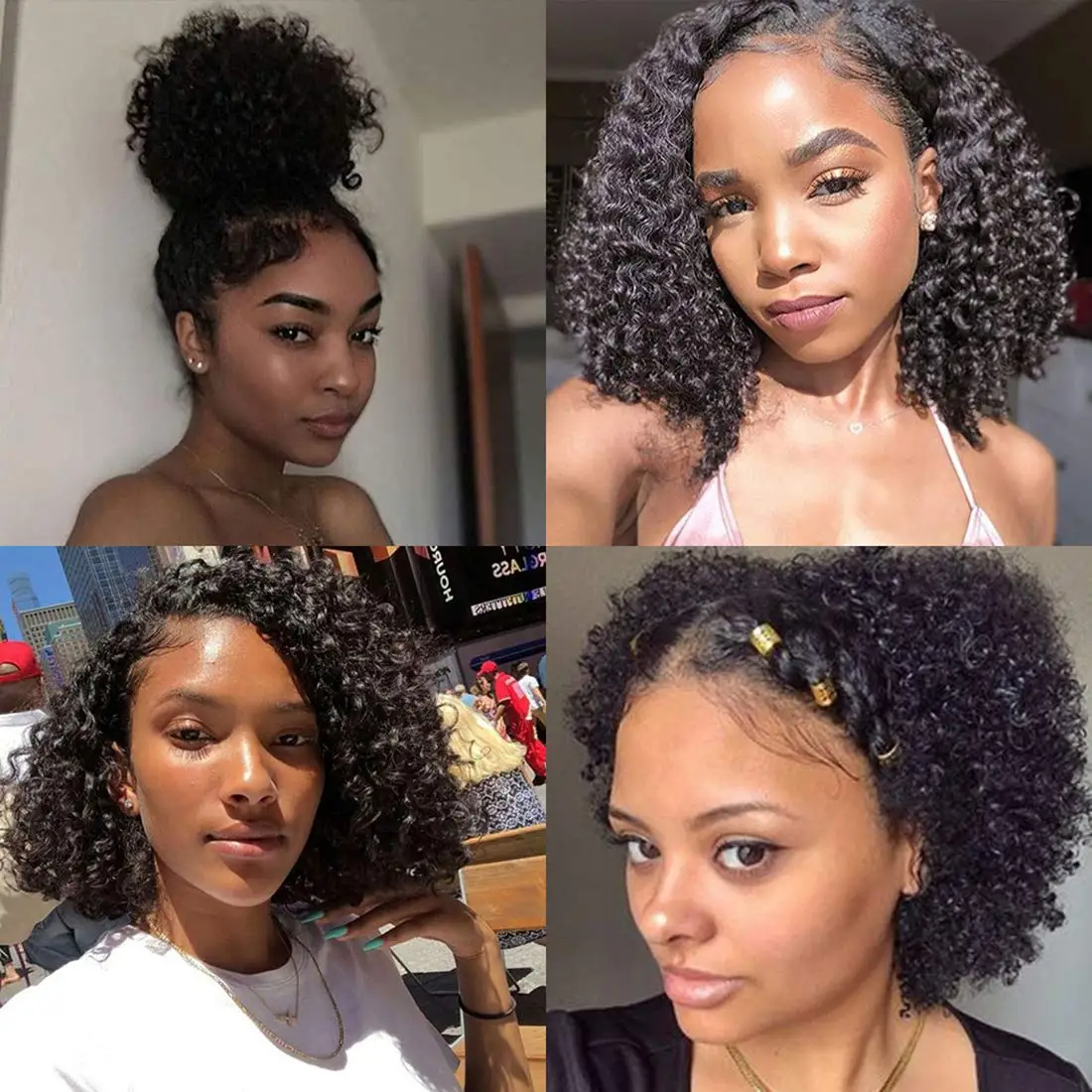 Kinky Curly Human Hair Bundle Unprocessed Curly Weave Weft Hair Bundle Hair Extensions Raw 30 Inch Natural Unprocessed Hair Remy Water Wave 100% Brazi