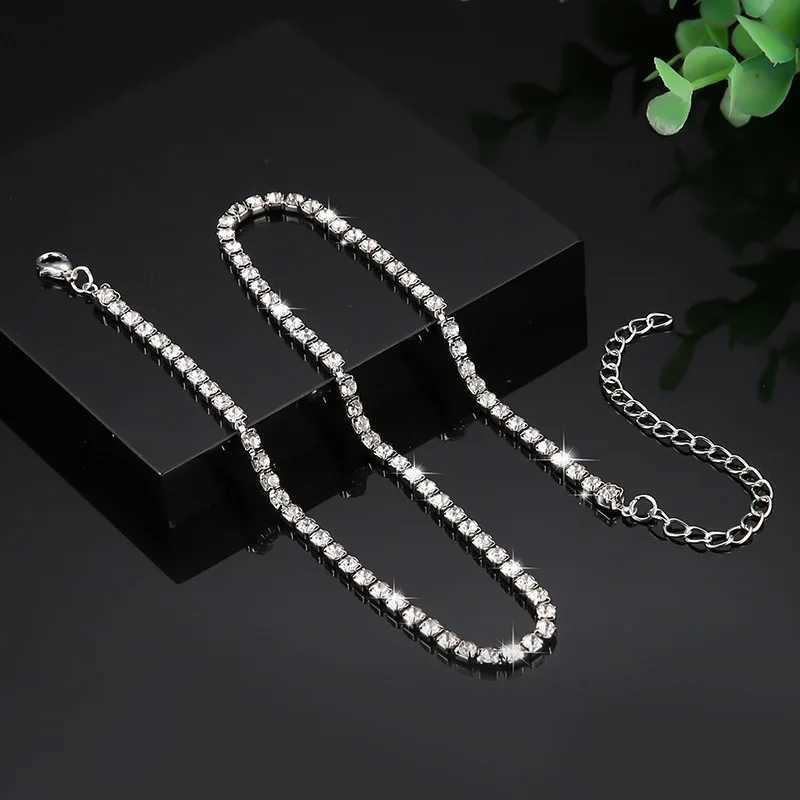 Sexy Full rhinestone Choker Chain Necklace For Women Luxury Cubic Zircon Crystal Short Hiphop Neck Accessories Jewelry Gifts W250616