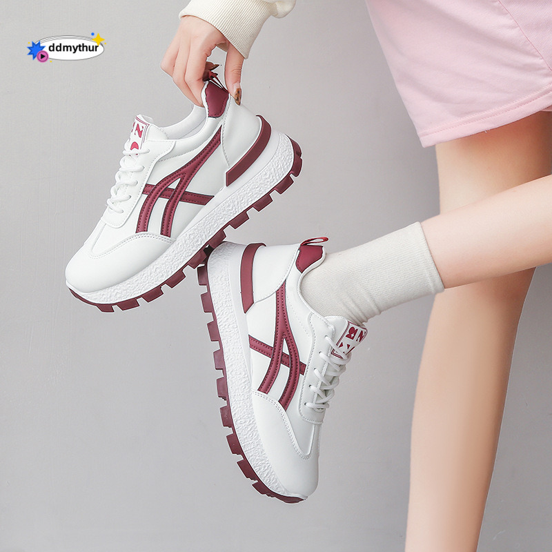 Agan Women's 2025 Spring and Autumn New Soft Comfortable Student Running Sports Thick Sole Height Increasing Casual Shoes for Women ddmythur
