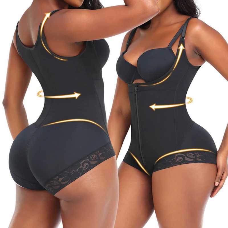 Bodysuit for Women Shapewear Body Shaper Butt Lifter No Pad Tummy Control Slimming Plus Size S-6XL Lingerie Fajas Colombianas W250616