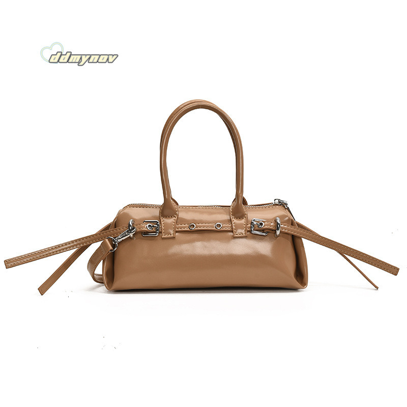 Korean Style Niche Handbag Baguette for Women 2025 Spring Fashionable Design Personality Commuter Shoulder Crossbody Bag ddmynov ddmynov ddmynov ddmyn