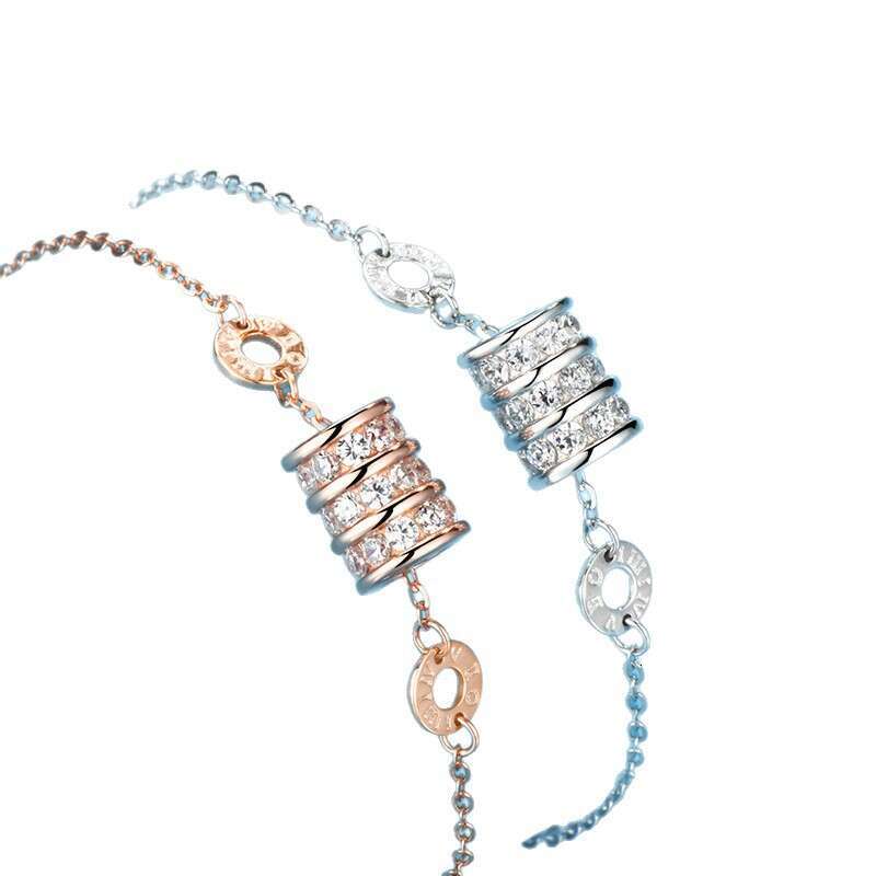 Sier Small Waist Bracelet Women, Ins Niche Design, High-end Feel, Versatile Jewelry, Gift for Girlfriend on Qixi Festival, Simple Style