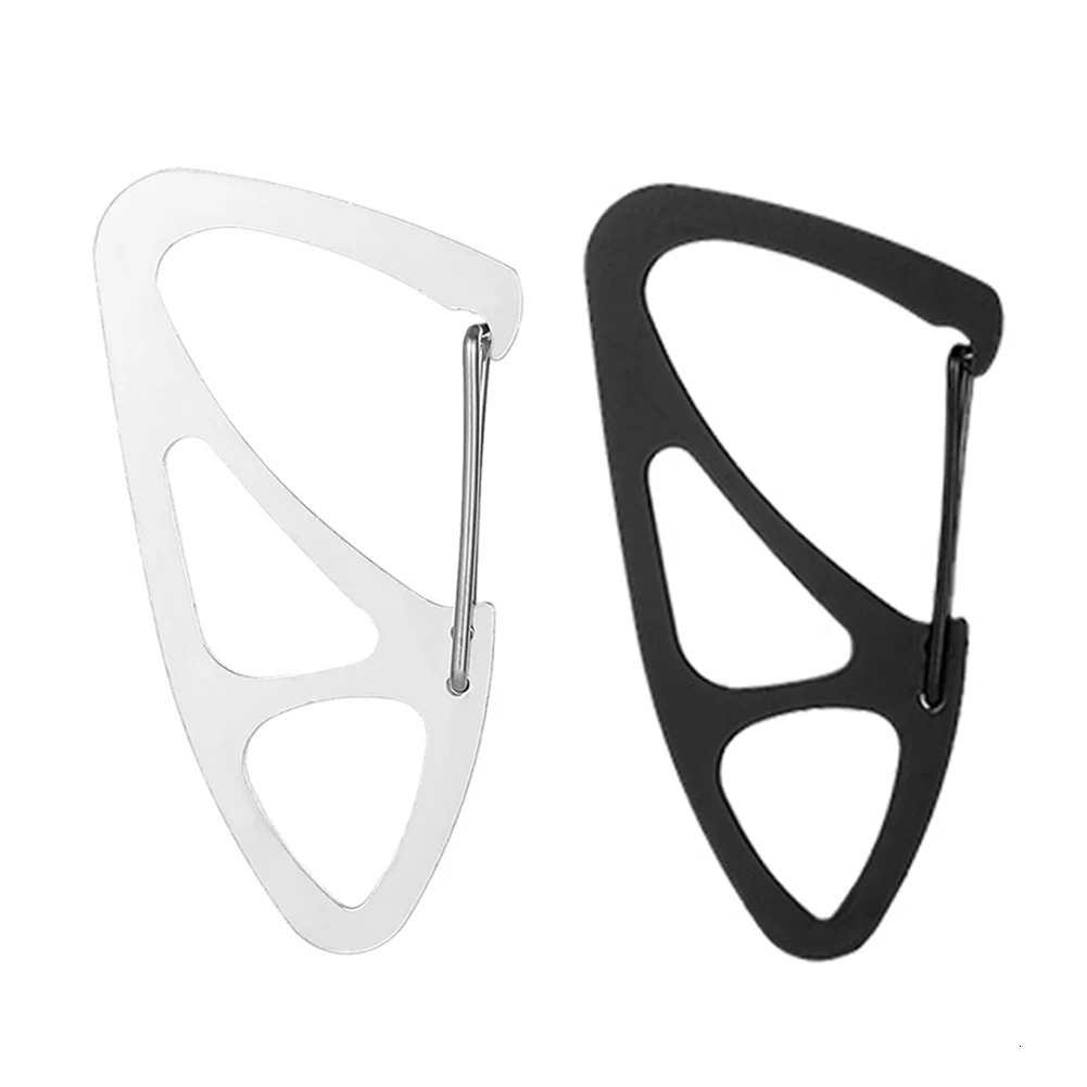 Keychain Carabiner Stainless Steel Climbing Hook Key Ring Holder Men Gift Travelling Easy Carrying Portable Parts 250611