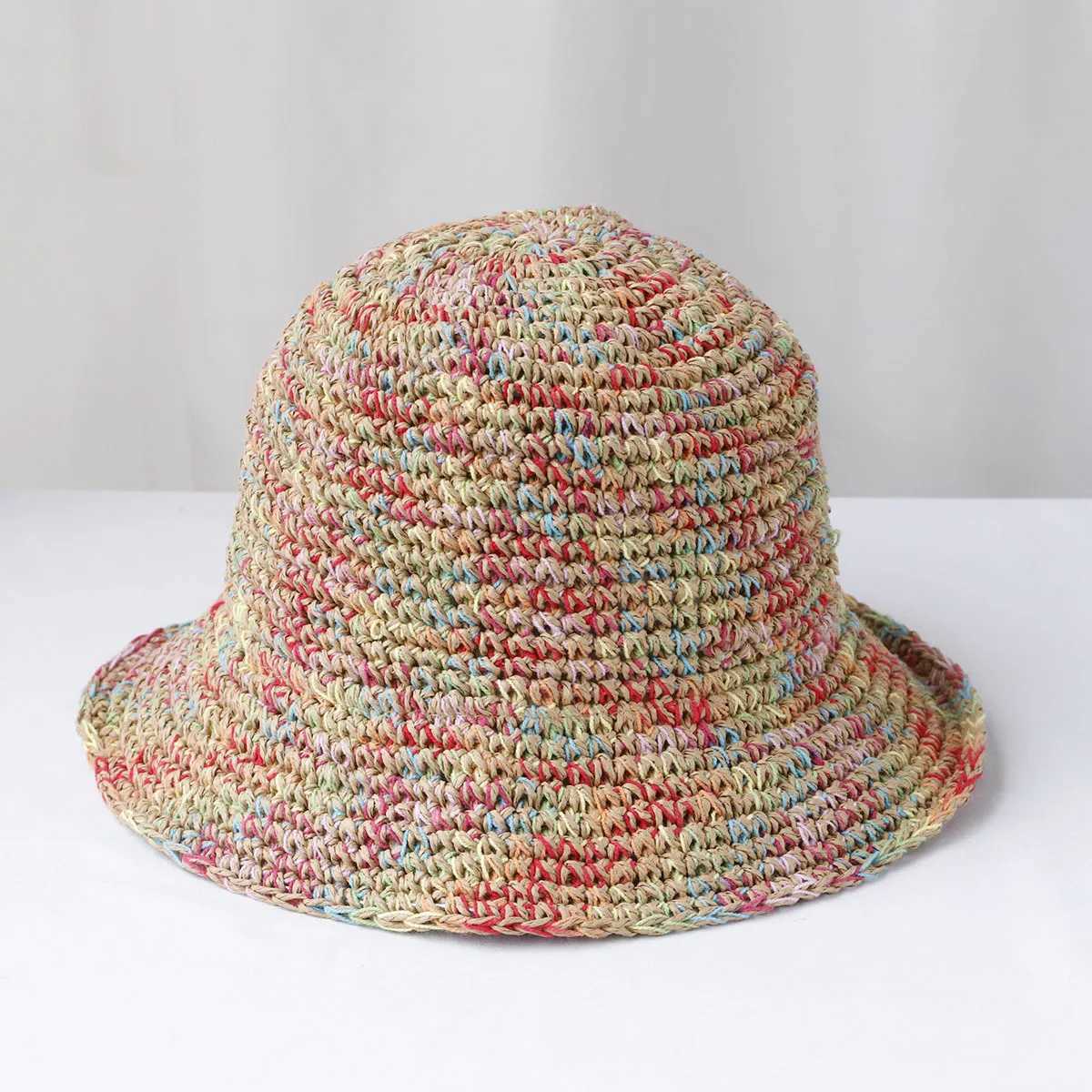 French Style Casual Chic Womens Summer Straw Hat Face Slimming Breathable Sunscreen Large Brim Beach Holiday Fishing Cap M250616