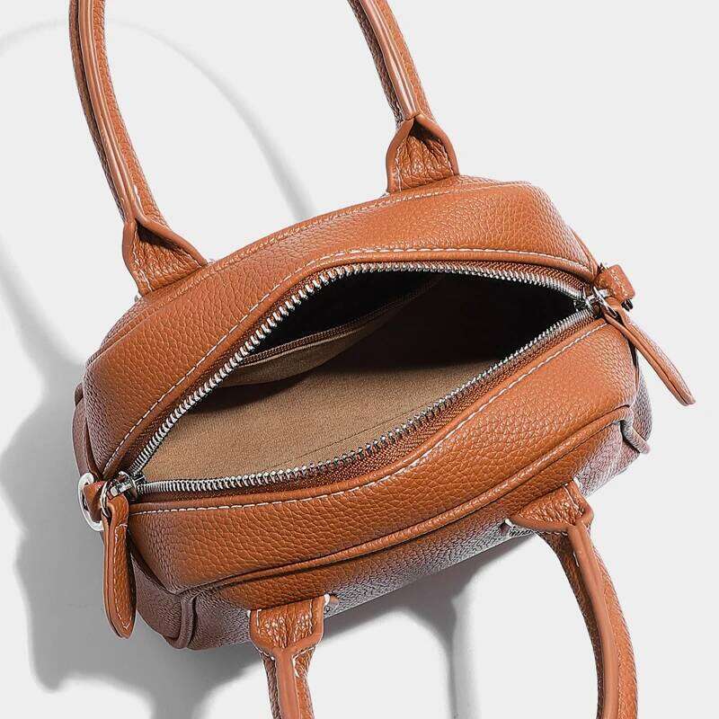 Women's Bags Designer Japan Style Doctor Bags For Women Designer Handbag And Purses New In PU Lychee Texture Top Handle Small Shoulder Bag