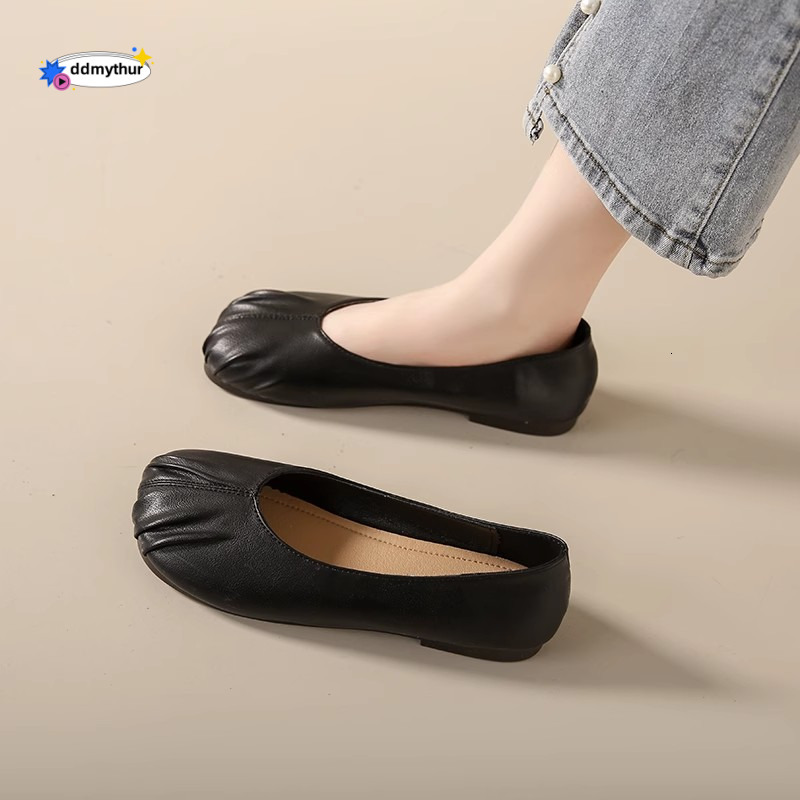 Women's Soft Sole Loafers for Skirts 2025 Early Spring Comfortable Fashionable Flat Slip-On Moccasins ddmythur