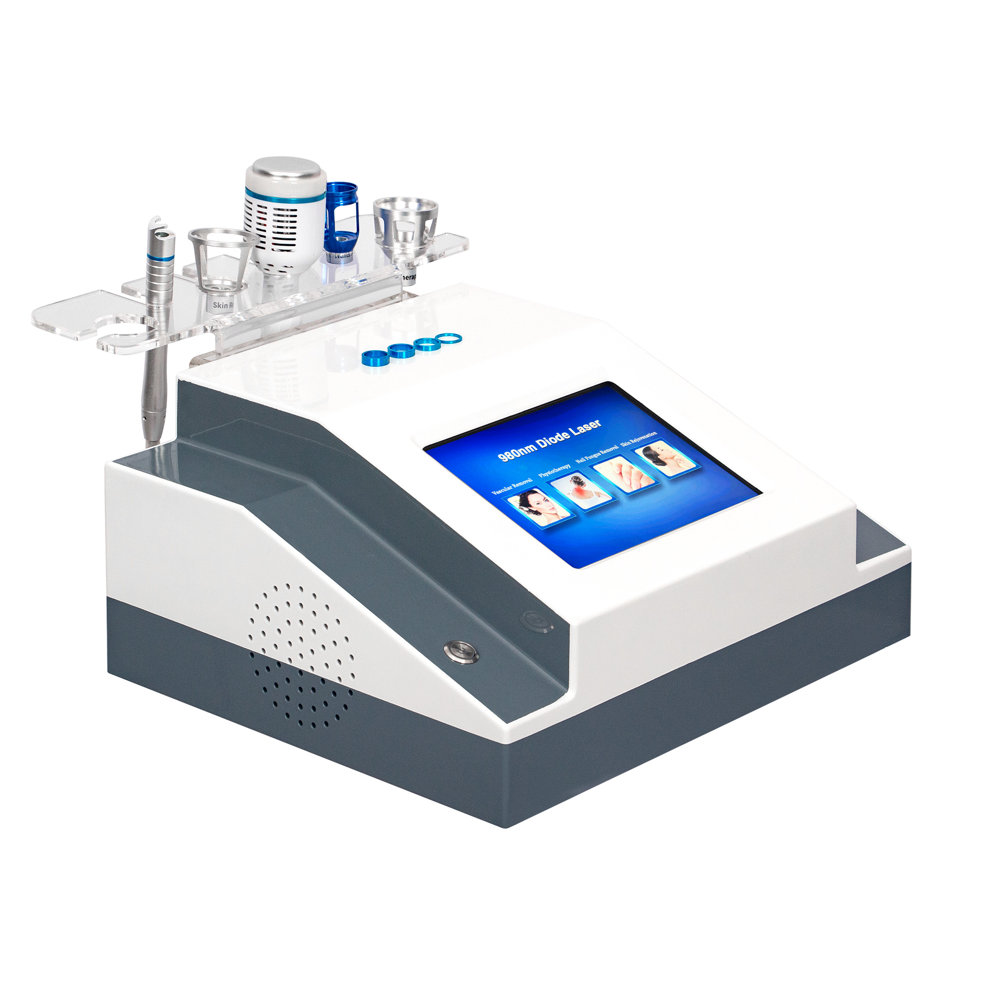 Advanced 5 in 1 980nm Diode Laser Machine for Spider Veins Removal Nail Fungus and Vascular Physiotherapy Care