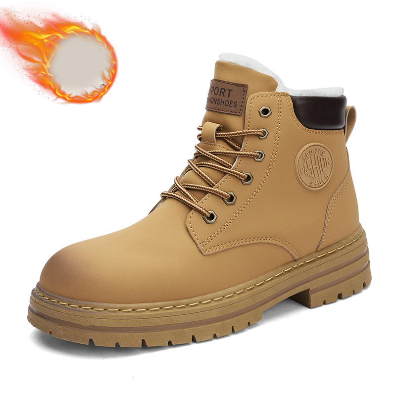 new Free shipping designer Boots for man cotton shoes keep warm Fashion Boots platform casual snow boots