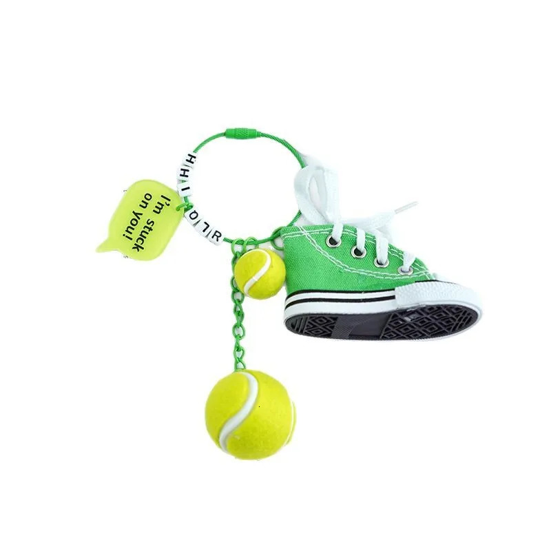 Unisex Bag Pendants Tennis Shoes Cute Kawaii Funny Fashionable Accessories Highquality Multifunctional Keychains For Couple 250616