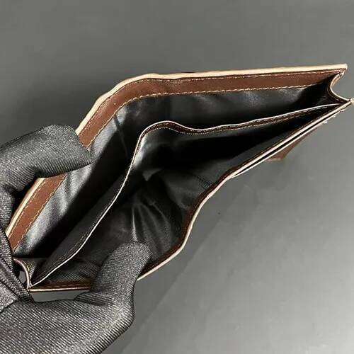 New Designer Crocodile Men Wallets Business Genuine Leather Man Money Bag Leisure Brown Card Holder Purse 45