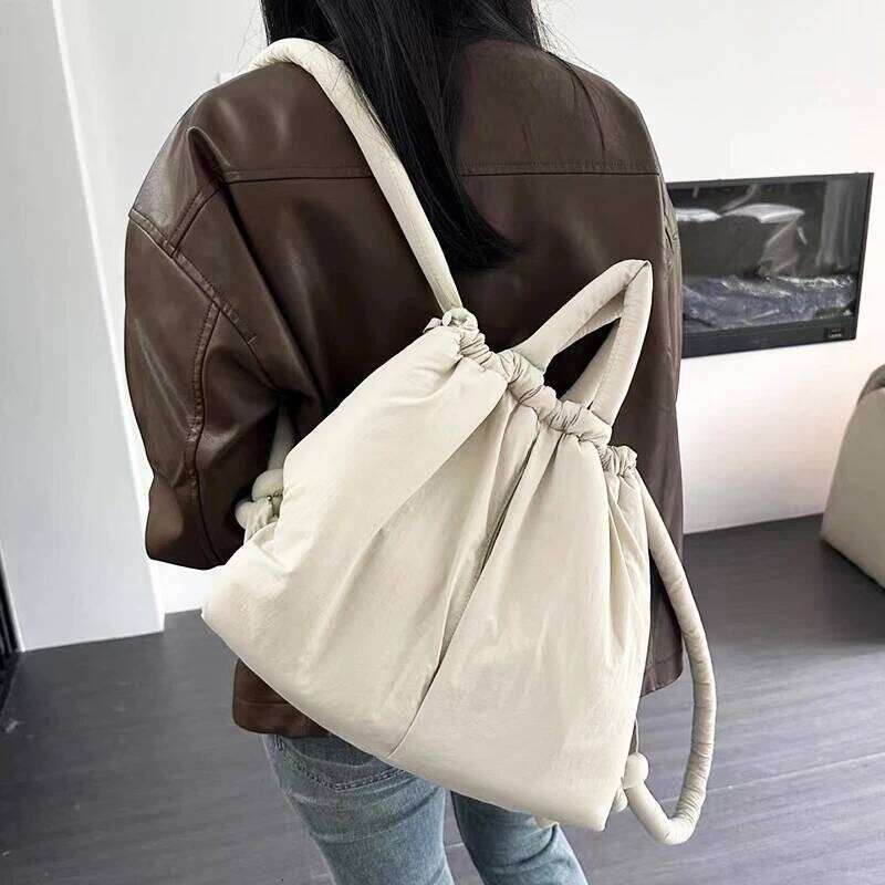 Women's Bags Designer Korean Casual Cloth Puffer Backpacks For Women Designer Handbags And Purses 2023 New In Polyester Large Capacity Shoulder