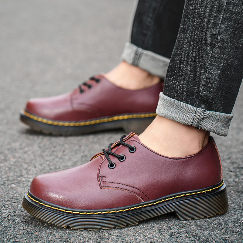 Casual Sneaker Leather Shoes Loafers Sports and Leisure Soft and Comfortable Fashion Round Toe Mens Casual Shoes Work Wear 250612 - view 4