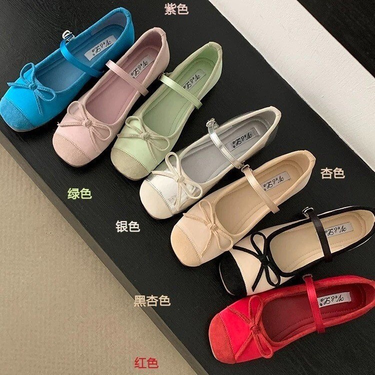 Ddmysports Flat For Women New Summer Mary Jane Ballet Grandma Gentle Evening Shoes Loafers Outdoor Shoes