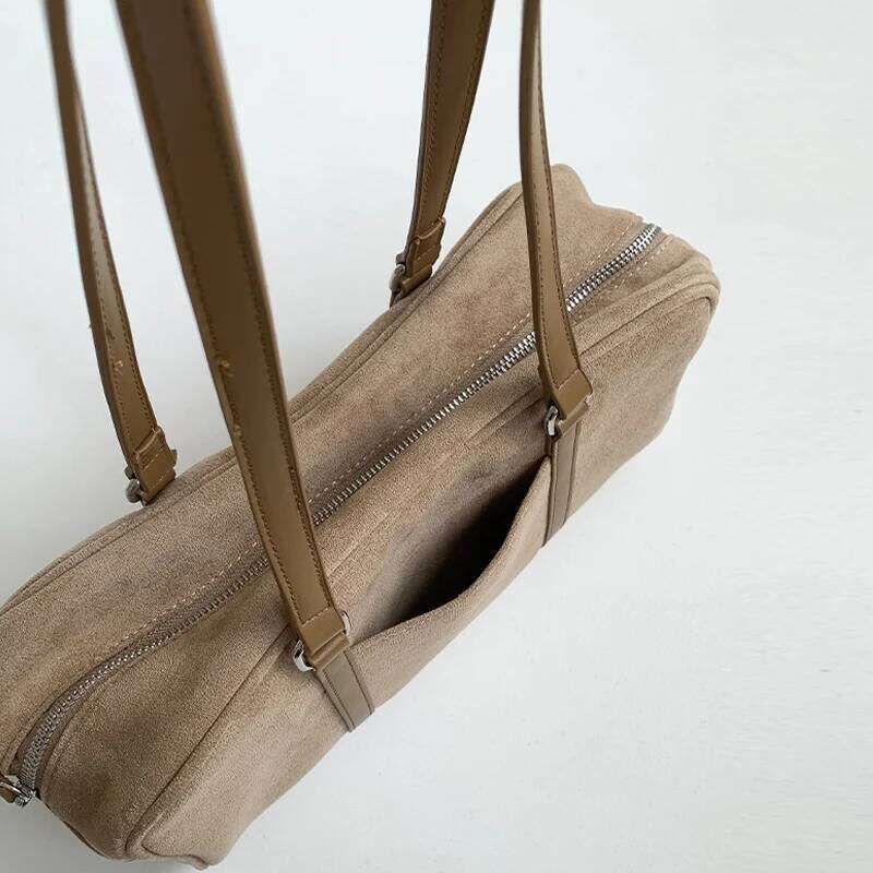 Women's Bags Designer Korean Faux Suede Pillow Bags For Women Designer Handbags And Purses New In Vintage Long Strip Box Underarm Shoulder