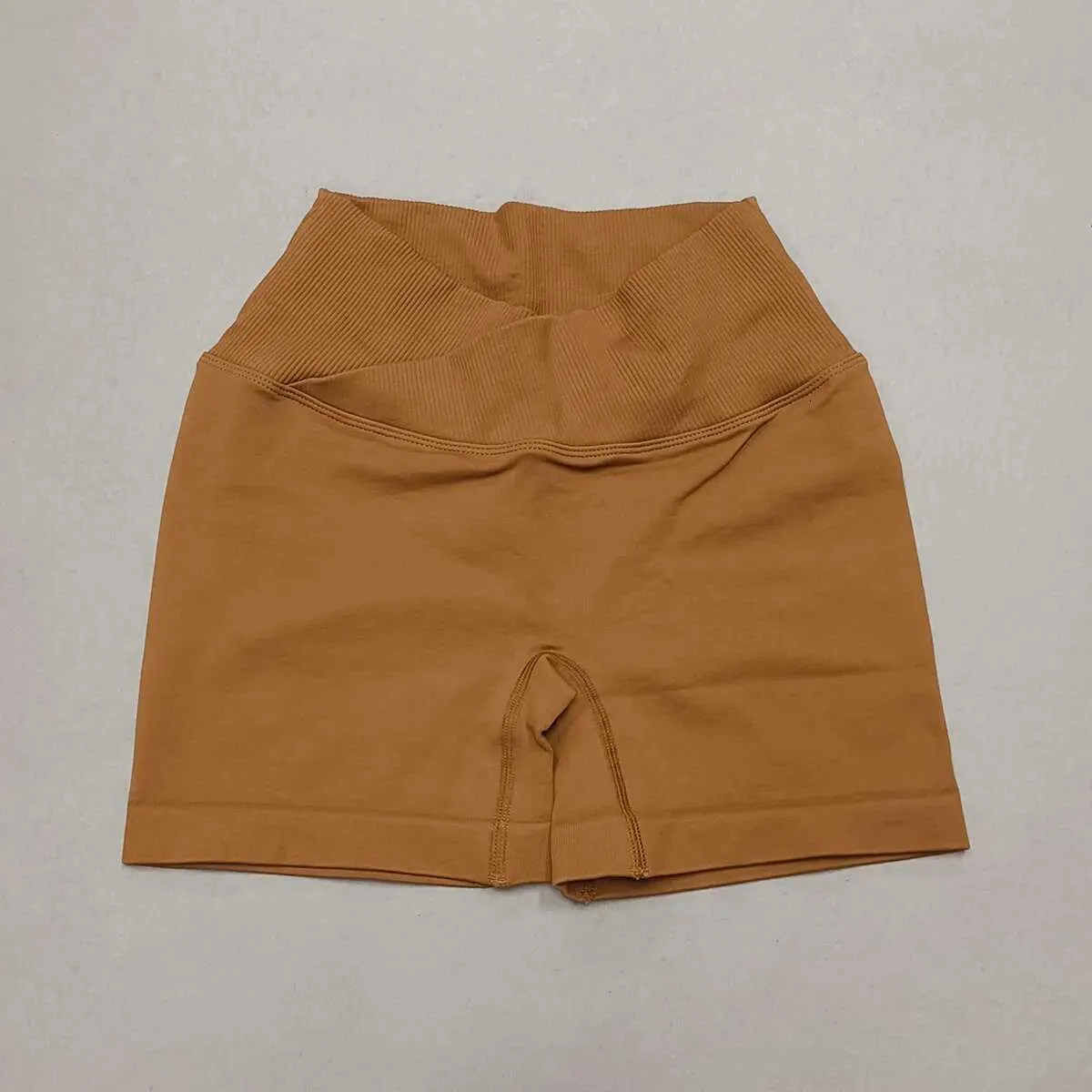 Crossover Women Sport Gym Workout Running High Waist Yoga Push Up Hip Seamless Fitness Shorts