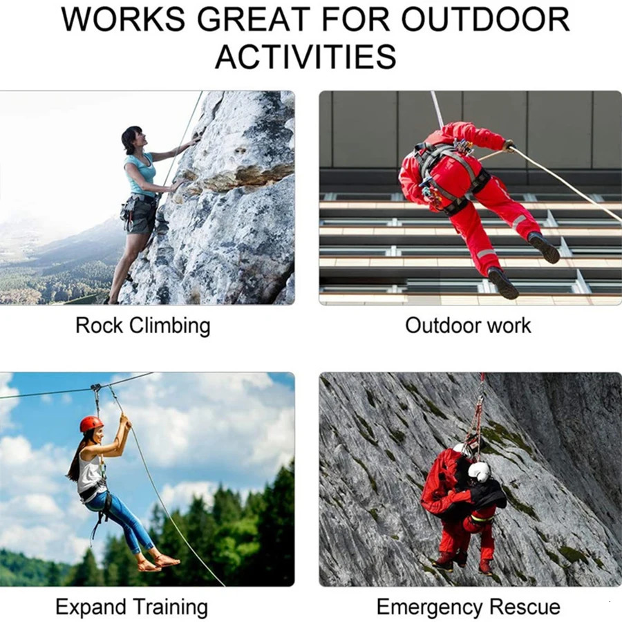 Thickened 10m Safety Life Rope Climbing Static Rock Mountaineering Outdoor Survival Fire Escape Car Rescue 250611