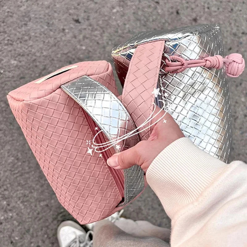 Cosmetic Bag PU Pillow Makeup Pouch Womens LargeCapacity Storage Organizer Multifunctional Travel Toiletry Kit Handbag 250614