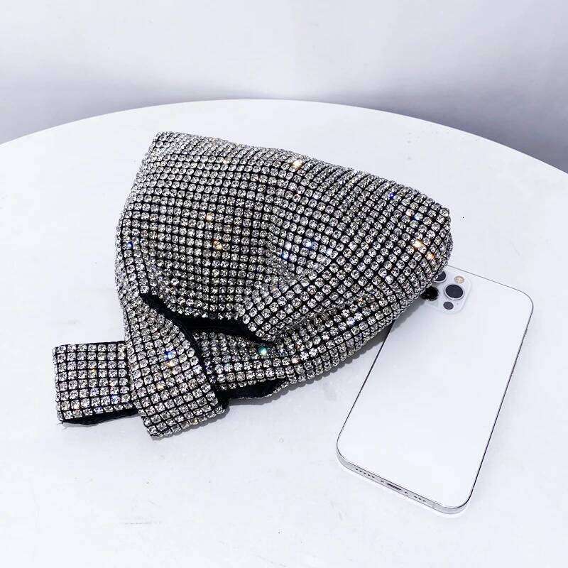 Women's Bags Designer Ladies' Mini Shiny Evening Bags For Women Designer Handbag Purse New In Imitation Dia Chain Strap Shoulder Wrist